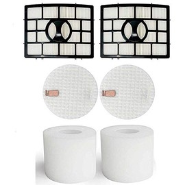 Eztronics Corp2 Pack NV650 NV750 Foam & Filter hepa kit Fits for Shark Navigator Lift-Away NV650W, NV651, NV652, NV750REF, NV750W, NV751 & NV752 Vacuums Part # XFF650
