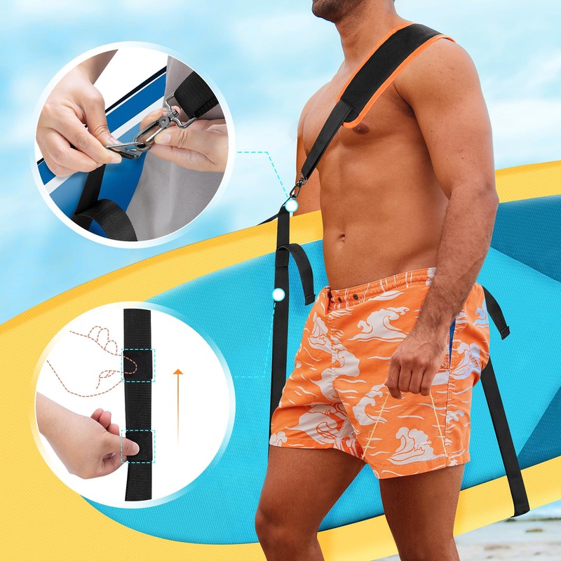 [GOBUROS] Surfboard Strap Carrying Shoulder Surfboard Kayak Carrying Strap Board