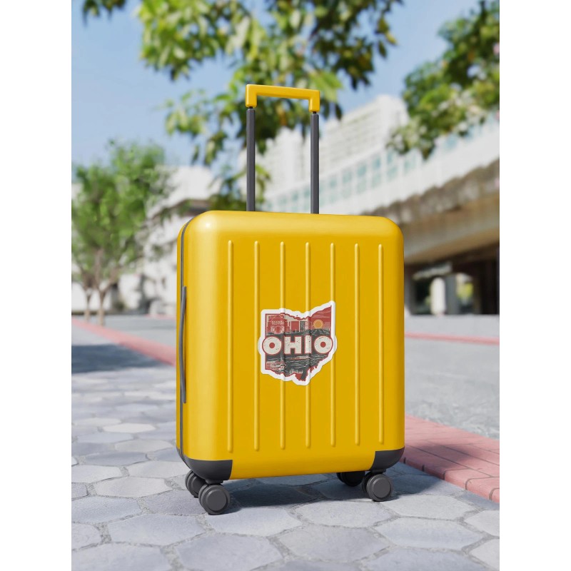 Tweed & Co. Retro Vinyl State Sticker - Ohio -