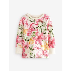 NEXT 3 Pack Print Pyjamas, Pink/Cream Fairy