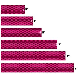 White Water Archery Laminated Pink Honeycomb Arrow Wraps 15pc Pack Choose Length Width (5, 1)