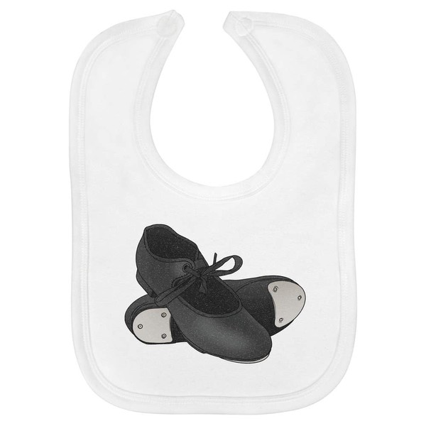 Azeeda 'Tap Dancing Shoes' Soft Cotton Baby Bib (BI00054899)