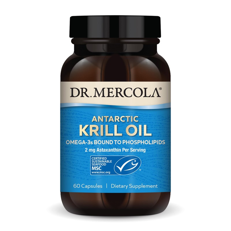 Dr. Mercola - Aceite de Krill Antártico, 1000 mg, 60