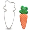 LILIAO 5" Carrot Cookie Cutter, Stainless Steel