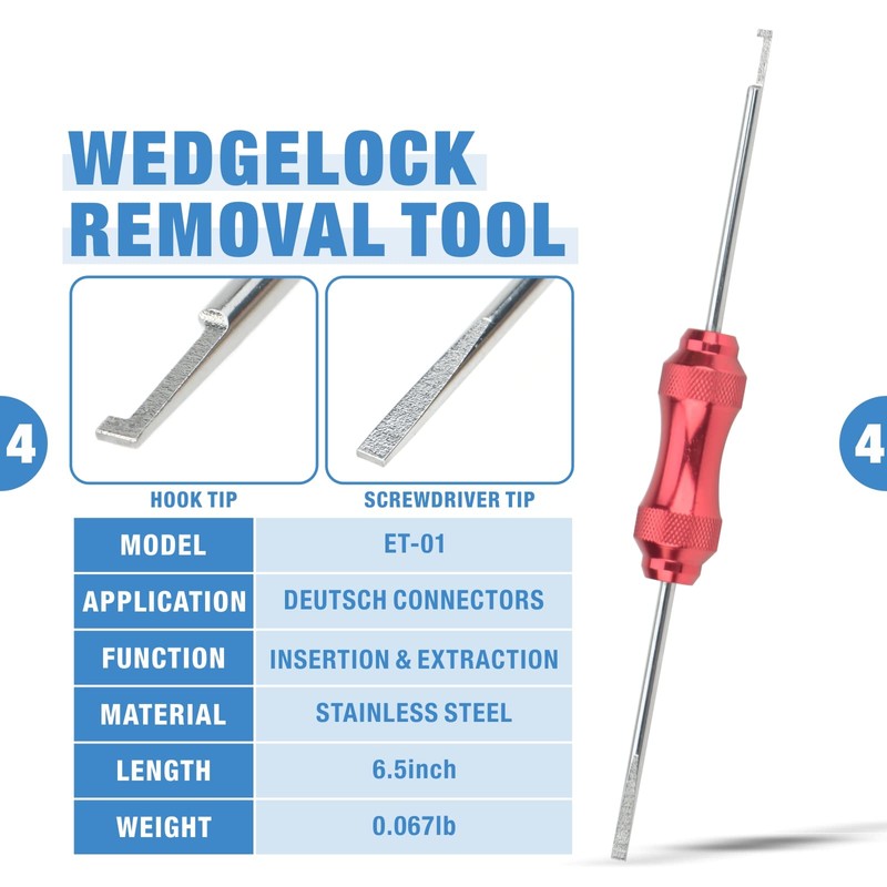 iCrimp Deutsch Terminal Crimp Tool Kit, Close Barrel and Open