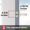 Kwikset Tustin Entry Door Handle with Lock and Key, Secure