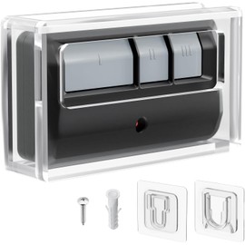 Soporte acrílico para abridor de puerta de cochera, funda transparente para montaje en pared Chamberlain LiftMaster para puerta de cochera/puerta control remoto, universal 893LM 893Max 971LM, solo