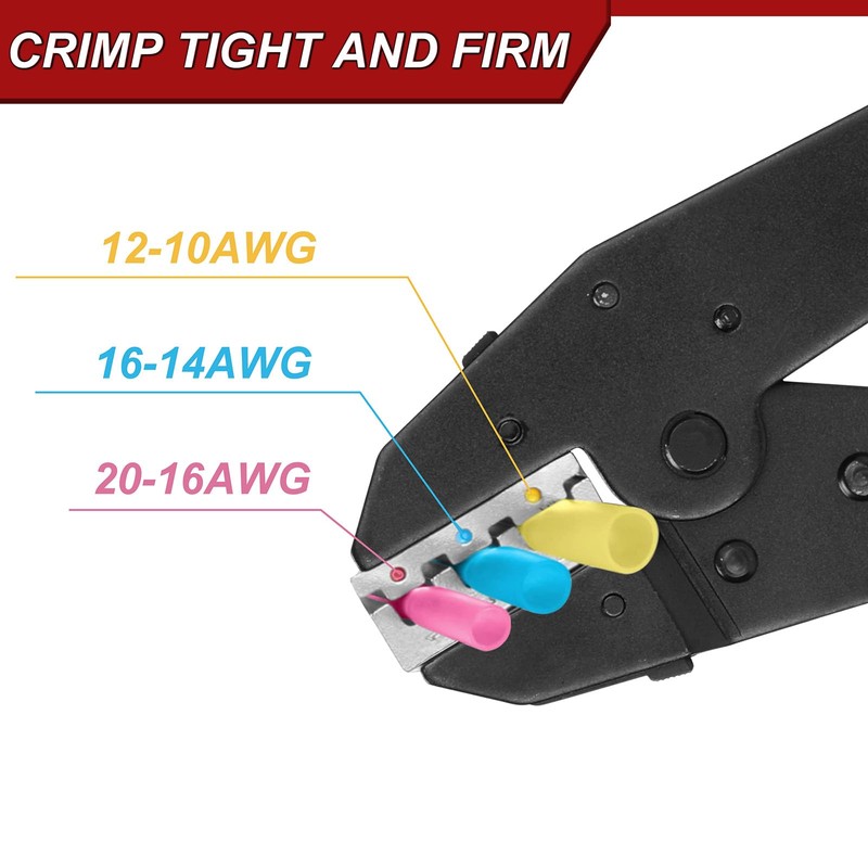 Mayouko 7PCS Quick Change Wire Crimping Tool Set for Heat