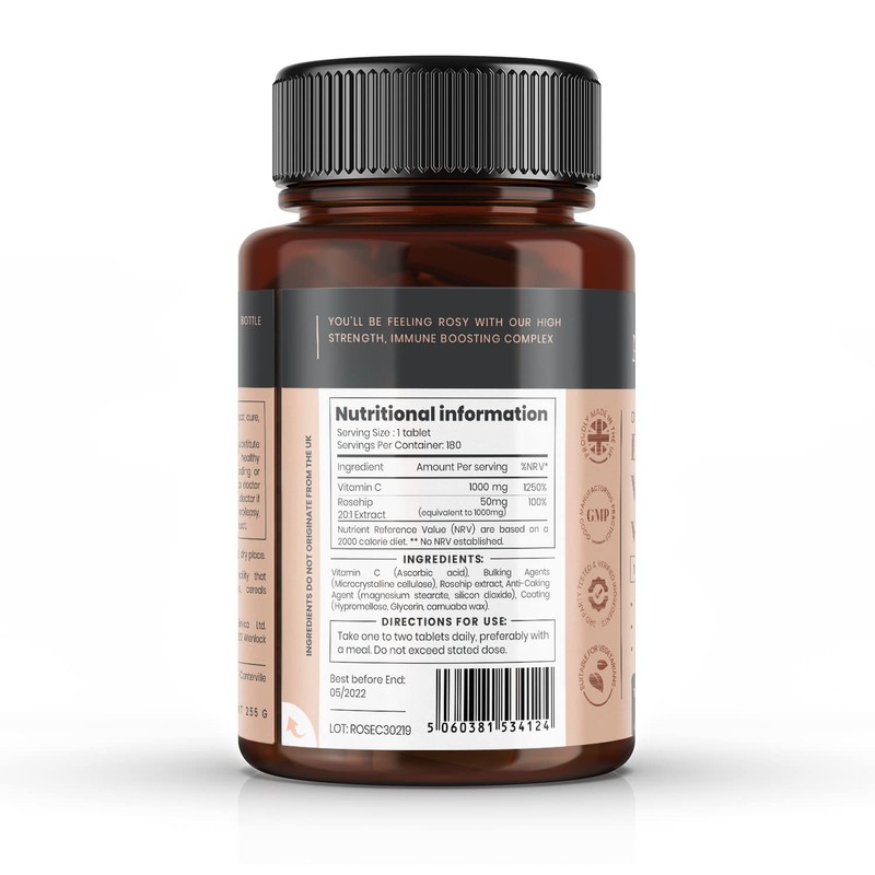Vitamin C with Rosehip - 2000mg (1000mg VIT C &