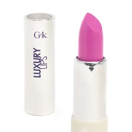 Labial en barra, Luxury lips, G&K, GKLX07, Textura cremosa mate aterciopelada, Larga duración, No reseca, Color Joya.