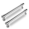 CABDM 10 Pack Polished Chrome Cabinet Pulls,4 Inch(102mm) Hole Centers