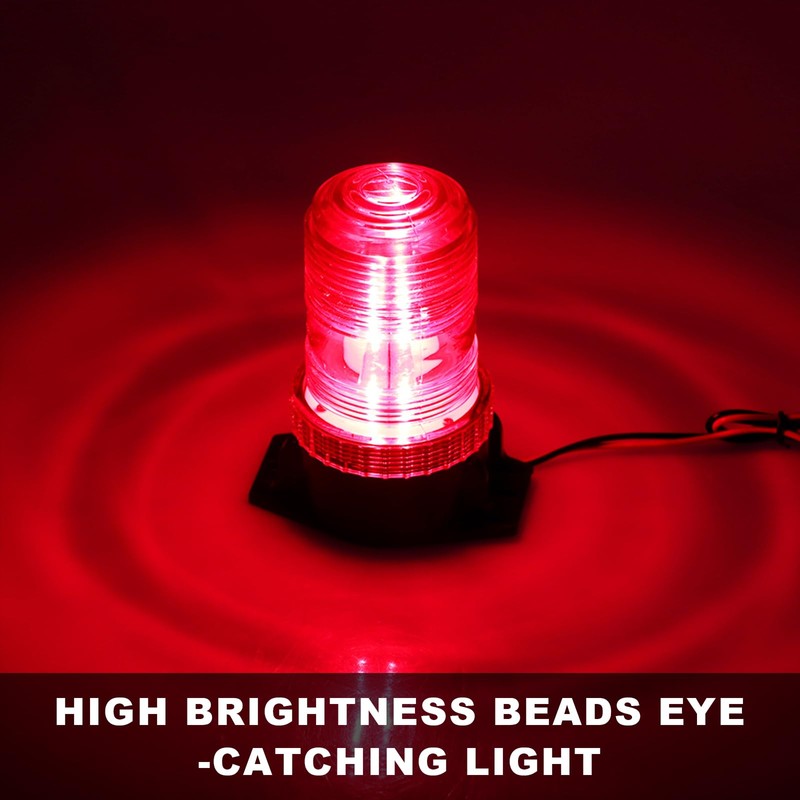 KVAEY Magnetic LED Strobe Lights, 30 LED Safety Warning Roof