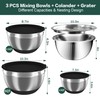 Mixing Bowls with Airtight Lids, Stainless Steel Mixing Bowl Set