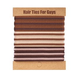 EasYoung Braided Mens Hair Ties For Men, For Buns Curly Thick Dense Hair Elastic Hair Ties For Guys, No damage No Crease Breakage, 9 Count (Pack of 1)