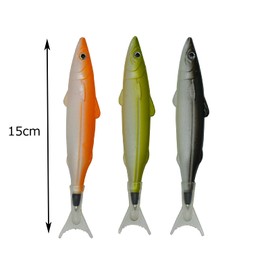 maydahui Cute Fish Pen, Fish Ballpoint Pen, Oil-based, Black Ink, Set of 6, Stylish, Stationery, Cute, Gift, Present, For Children, Students, Writing, Notebook