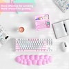 Cloud Wrist Rest Keyboard, Pink Cloud Palm Rest with PU
