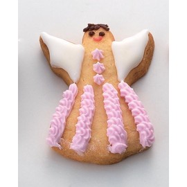 Tiger Crown 1210 Cookie Cutter, Silver, 2.0 x 2.4 x 0.9 inches (51 x 60 x 23 mm), 18-8 Angel, 18-8 Stainless Steel, Angel