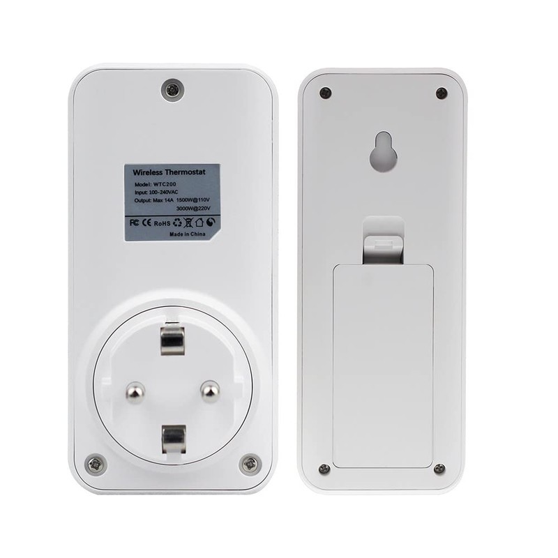 Wireless Temperature Controlled Socket, Digital Plug Thermostat Outlet with Remote