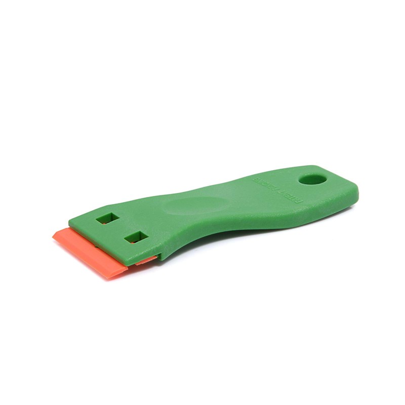 Foshio Yellow Plastic Razor Blade Scraper with Contoured Handle and