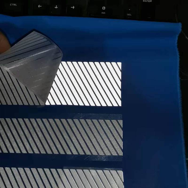 NOZUONO High Visibility Iron On Silver Reflective Heat Transfer Vinyl