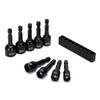 CASOMAN 9 Pieces 1/4" Magnetic Hex Nut Driver Set, 1/4"