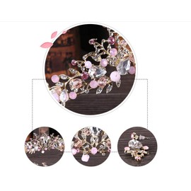 Handmade Crystal Crown Headband Wedding Bridal Bridesmaid Prom Beauty Headpiece Queen Headpiece for Women Royal Wedding Hair Accessories