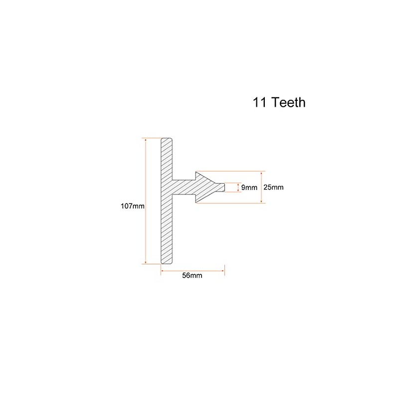 sourcing map Chuck Key 9mm Key 11 Teeth for 5-20mm