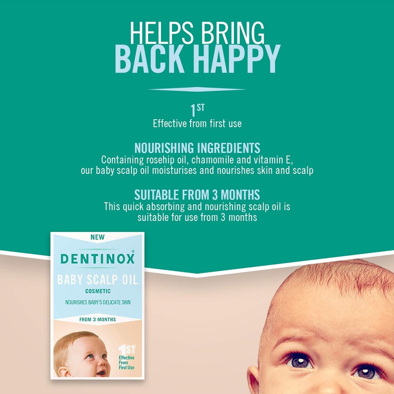 Dentinox Baby Scalp Oil for Nourishing Babies Dry Scalp, 30