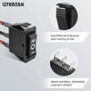 QTEATAK 5Pcs SPDT 3 Pins 3 Position Pre-Wired ON/Off/ON Toggle