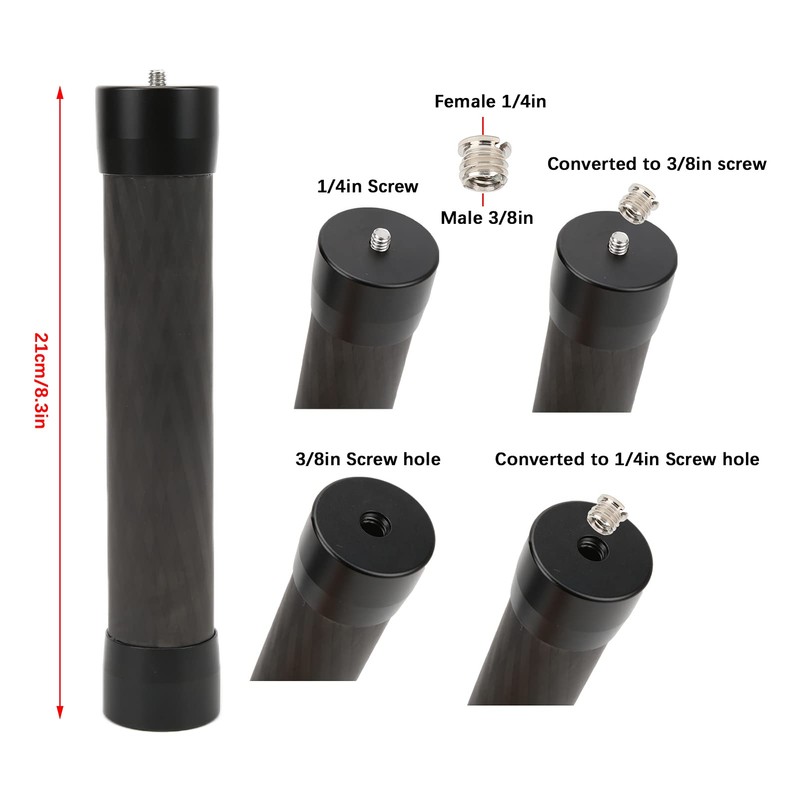 Extension Rod 21cm / 8.3in Professional Carbon Fiber Extension Rod