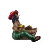 6.25" Medium Rasta Jamaican Man Holding Bowl Polyresin Ashtray Decoration