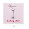 C.R. Gibson TW4-23698 Holiday Cheer Disposable Paper Cocktail Napkins for