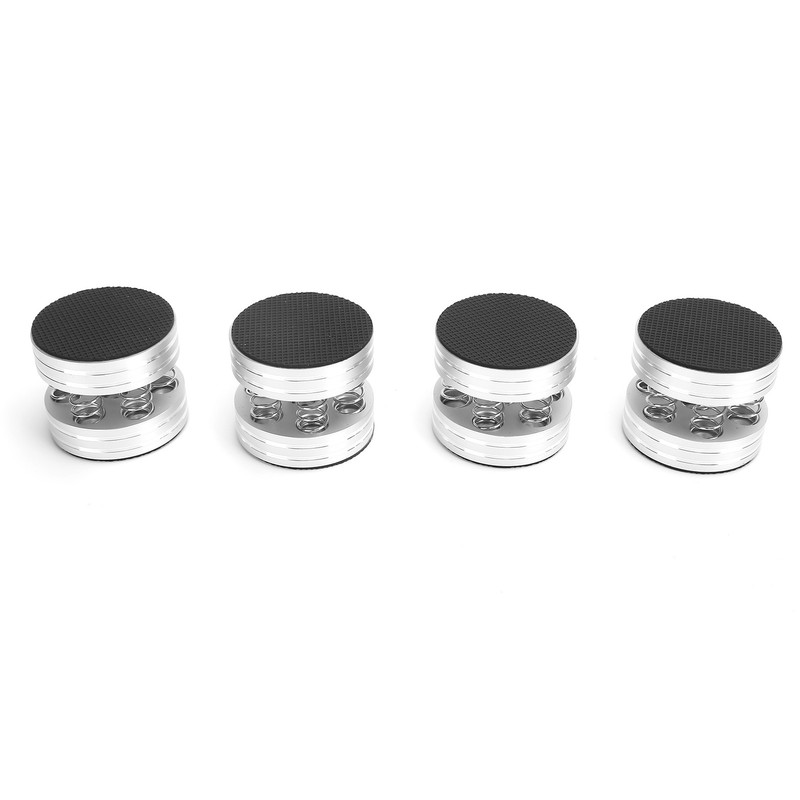4PCS Spring Speaker Spikes Sound Dampening Feet for HiFi Amplifier/Speaker/Turntable/PlayerSilver