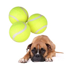 Parliky Dog Training Supplies 3pcs Giant Dog Tennis Balls Interactive Pet Toys for Puppies Chew