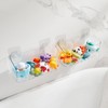 CQUNM Bath Toy Storage Holder for Bathtub, Clear Bath Toy