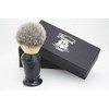Synthetic Hair Shaving Brush Pure Black with Classic Box Gift