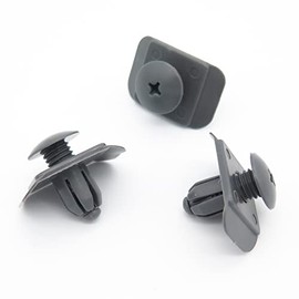 VVO Fasteners- Grey Plastic Rear Bumper & Trim Fastener Clips for Mazda MX-5, (Pack of 10)