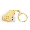 Gold Metal Rotating U Disk with USB Interface for Windows