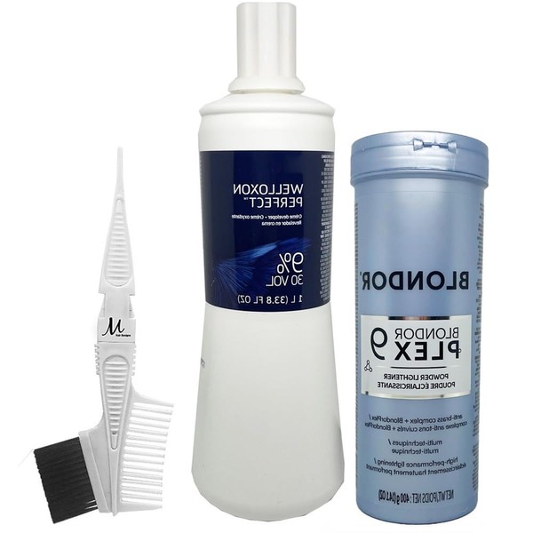 Blondorplex 9 Multi Blonde Dust-Free Powder Lightener 14.1 oz, Welloxon