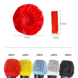 RTRTGS 50 Pieces Disposable Microphone Cover Non-woven Fabric Windshield Cover Protective Cap for KTV Recording Room News Gathering (5 Colors, 10 Each Color)