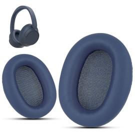 Krone Kalpasmos Replacement Earpads Compatible with Sony WH-CH720N, Protein Leather Memory Foam Replacement Ear Cushion, Blue
