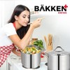 Bakken- Swiss Bakken-Swiss Deluxe 12-Quart Stainless Steel Stockpot w/Tempered Glass