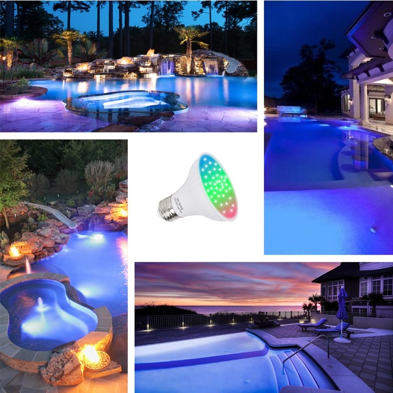 XIUBE 120V LED RGB SPA Light 12W Color Bulb for
