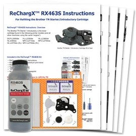 ReChargX Toner Refill Kit for The Brother TN730 & TN-Starter/Introductory Cartridge Toner Refill Kit (TN760/TN770)