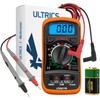 ULTRICS Digital Multimeter, Voltmeter Ammeter Ohmmeter Circuit Checker with Backlight