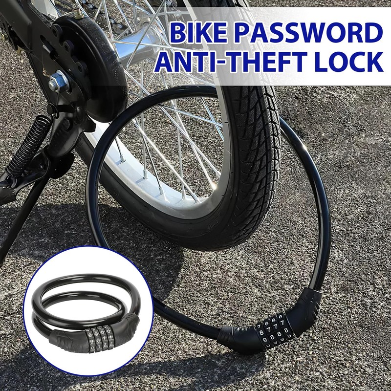 Bicycle Lock Combination Lock 4 Digit Bicycle Lock Bike Lock
