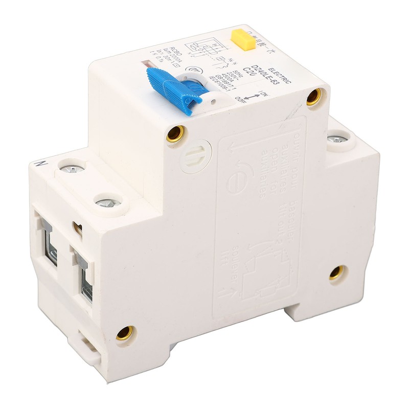 DZ40LE 63 Leakage Circuit Breaker PC Flame Retardant Rail Mounting