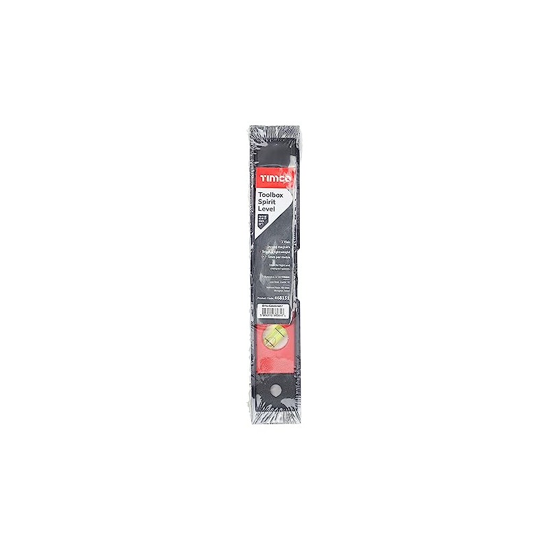 TIMCO - Toolbox Spirit Level - Plastic (Size 225mm -