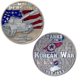 M26 Pershing Tanks of The Korean War Challenge Coins