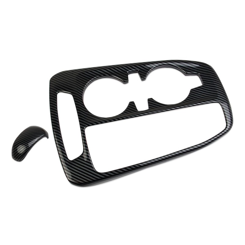 Korlot Carbon Fiber Center Console Gear Shift Head Cupholder Panel